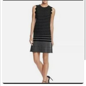 Ted Baker Black Gold Metallic Relioa Jacquard Dress